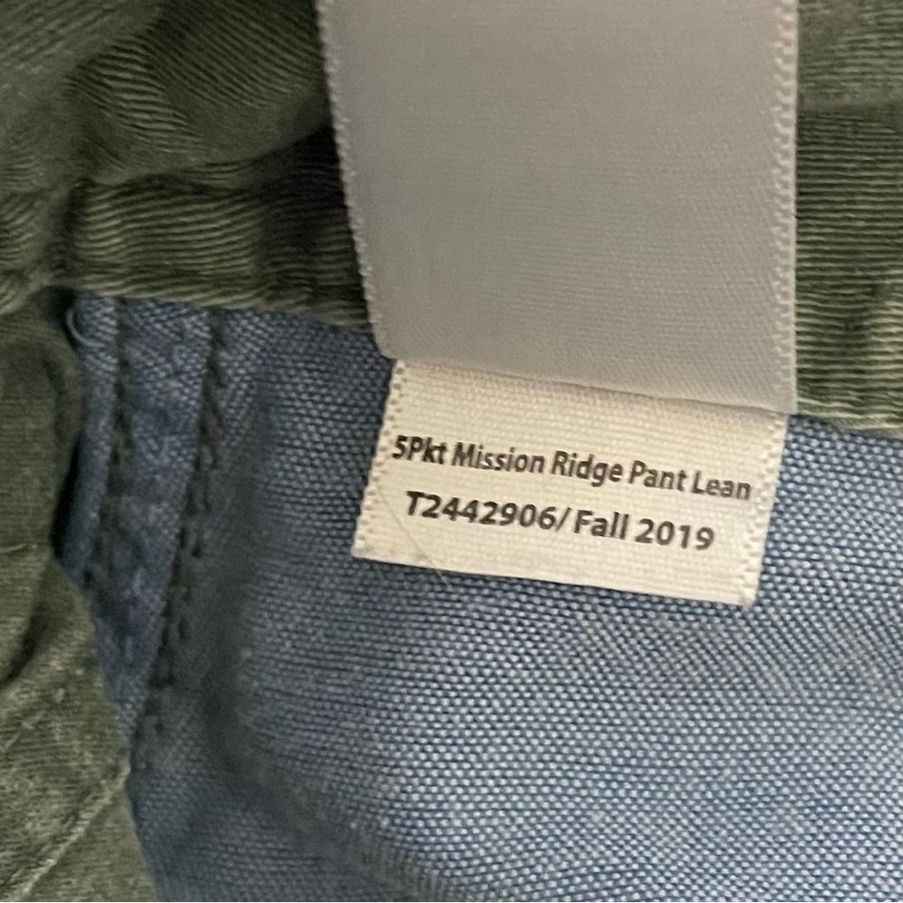 Toad&Co Olive Mission Ridge Pants - Picture 4 of 7